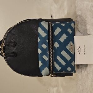 NWOT Coach Wild Plaid Mini Backpack.  $298 Retail